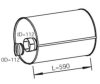 MAN 81151010326 Middle Silencer